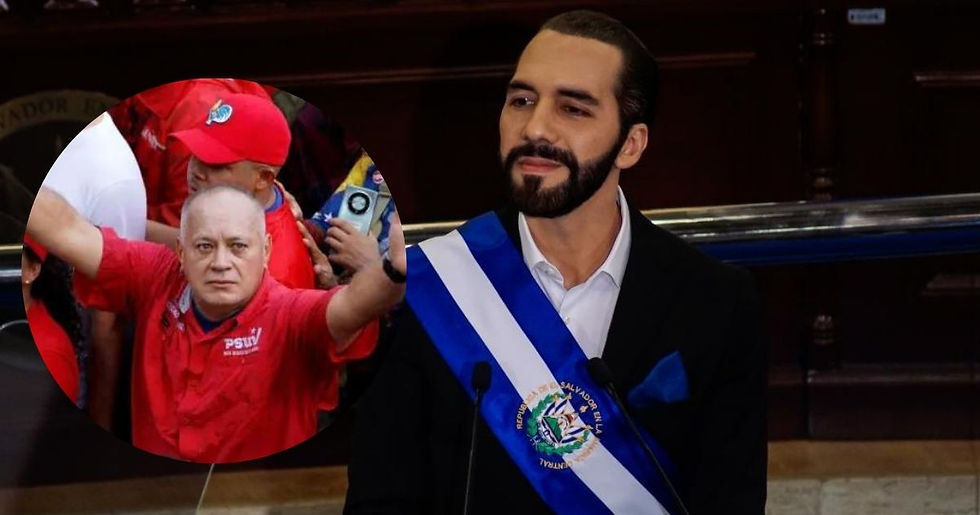 Diosdado Cabello acusó a Nayib Bukele, pero el presidente de El Salvador reaccionó con genuino mensaje