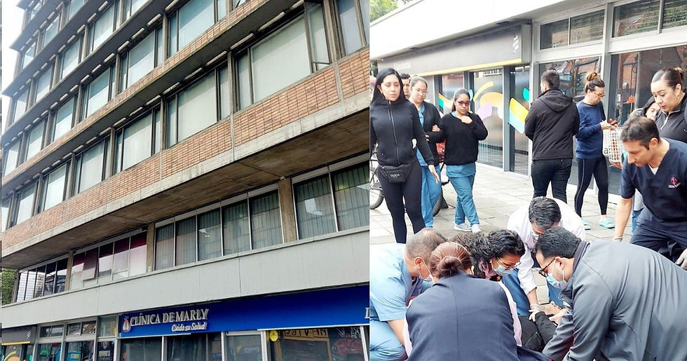Esto se conoce sobre el caso de hombre que cayó del edificio de Clínica Marly, en Bogotá
