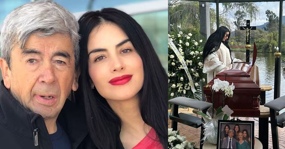 Jessica Cediel y la despedida a su padre: Compartió fotos del último adiós