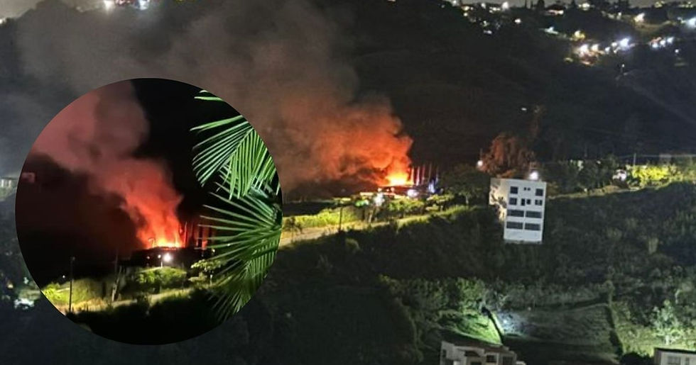 En restaurante de Sabaneta, Antioquia, se reportó incendio estructural