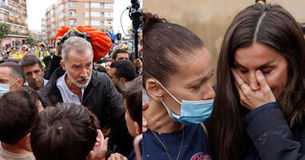 A reyes de España les lanzaron barro en su visita a Valencia: Pese a todo, se quedaron hablando con los ciudadanos
