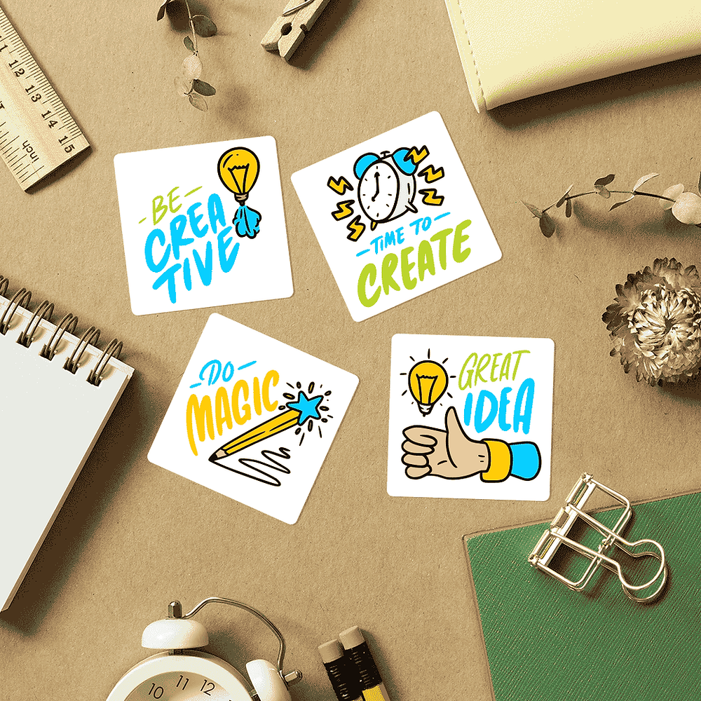 Square Fun Sticker How to Create Eye-Catching Square Stickers for Your Brand