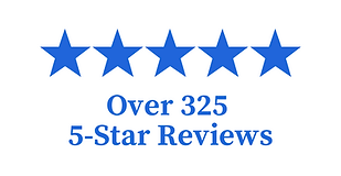 Blue Icon Showing NJ Life and health has received over 325 5-star reviews, icon is in blue