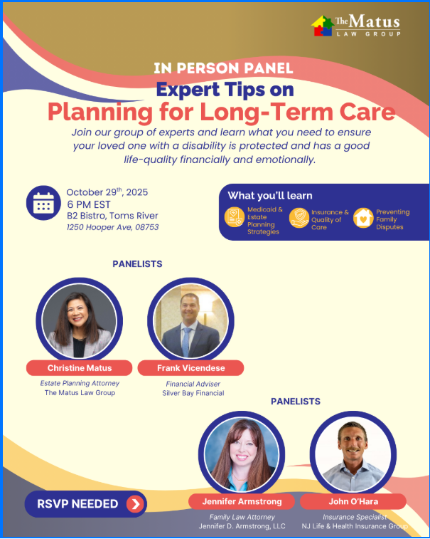 Join Us for "Planning for Long Term Care"