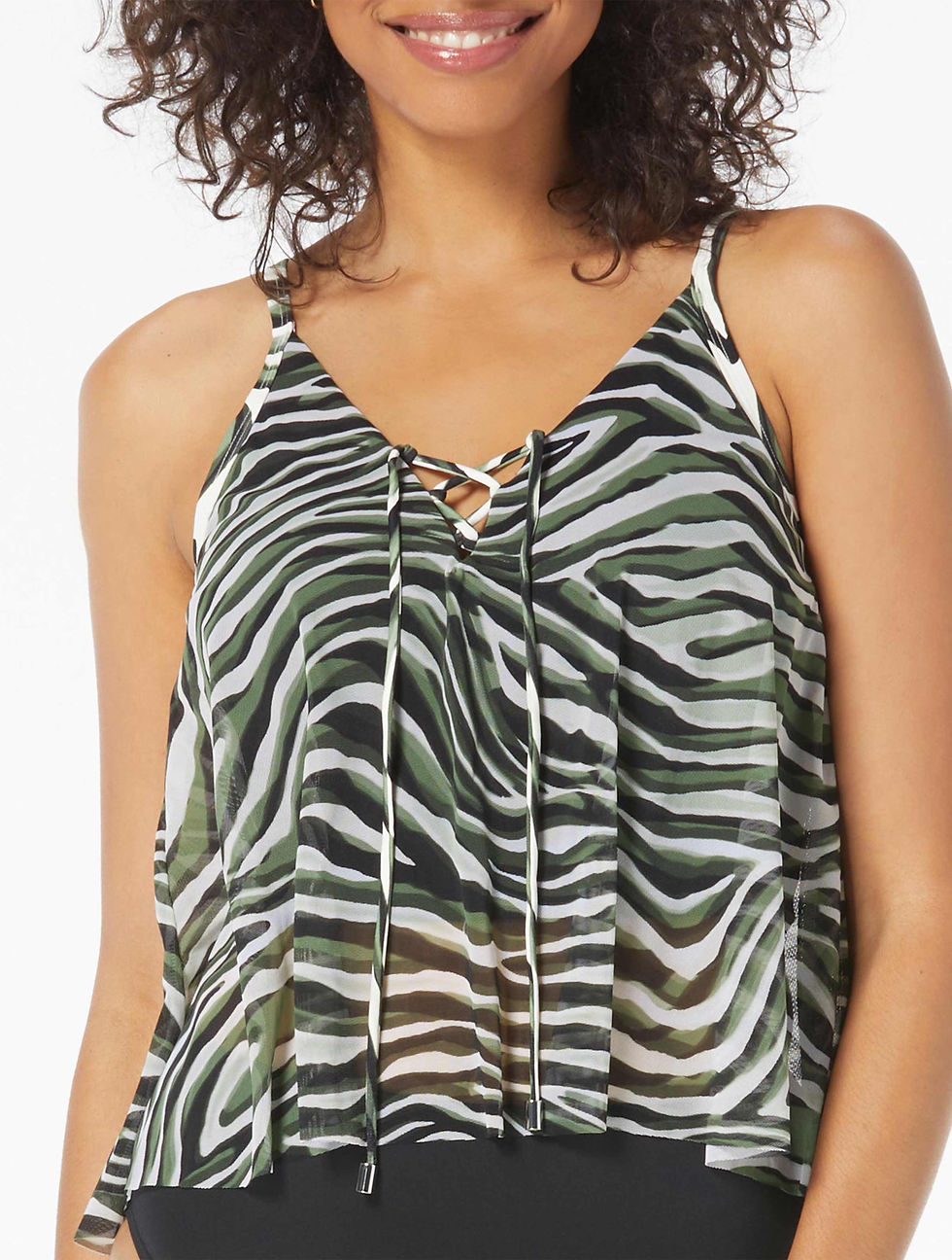 Thumbnail: Coco Reef Wild Zebra Femme Tankini