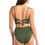 Thumbnail: La Blanca Saltwater Sands Olive Bandeau Midkini