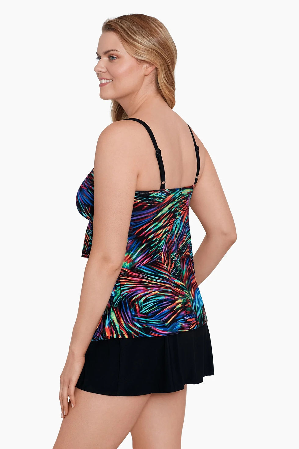 Thumbnail: Longitude Rainbow Glow Ruffle Skirtini