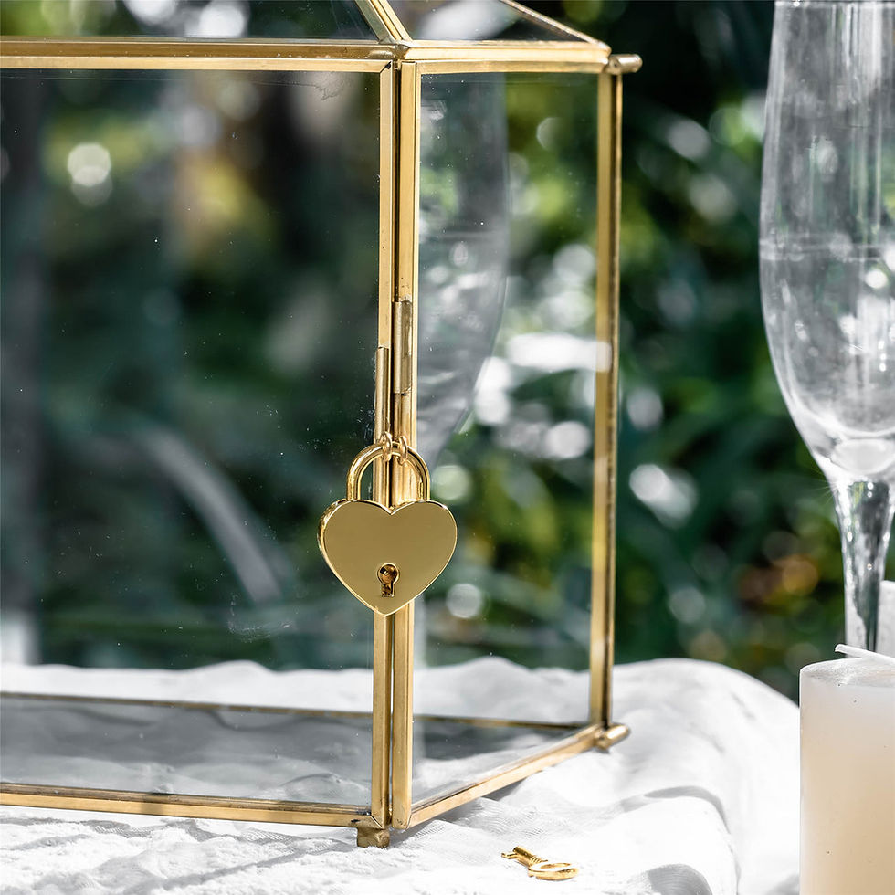 Thumbnail: Geometric Glass Gold Card Box