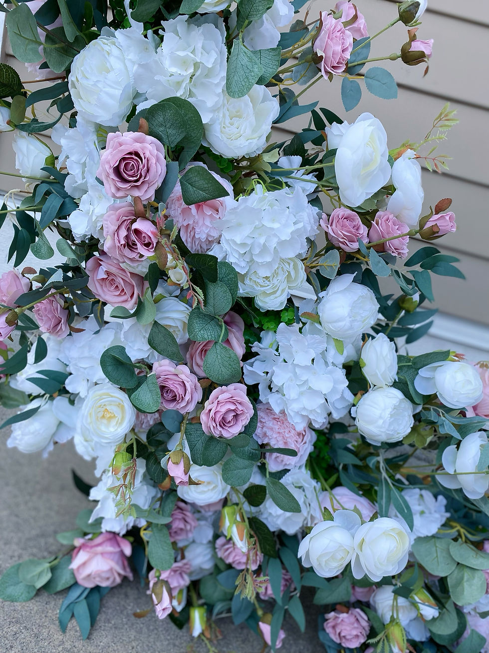 Thumbnail: Eternity Floral Arch ( With Dusty, Blush and White floral)