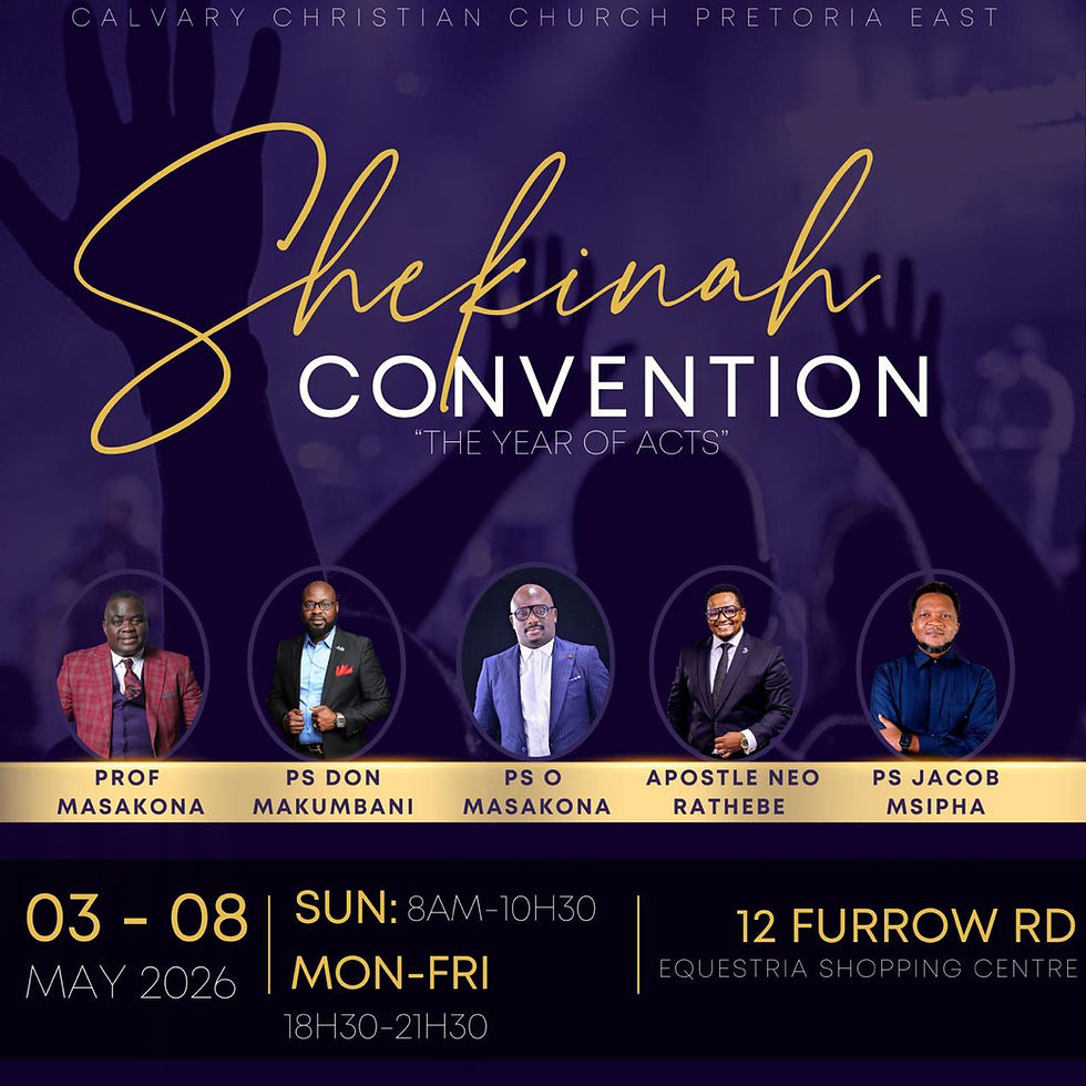Shekinah Convention - Pastor's Registration