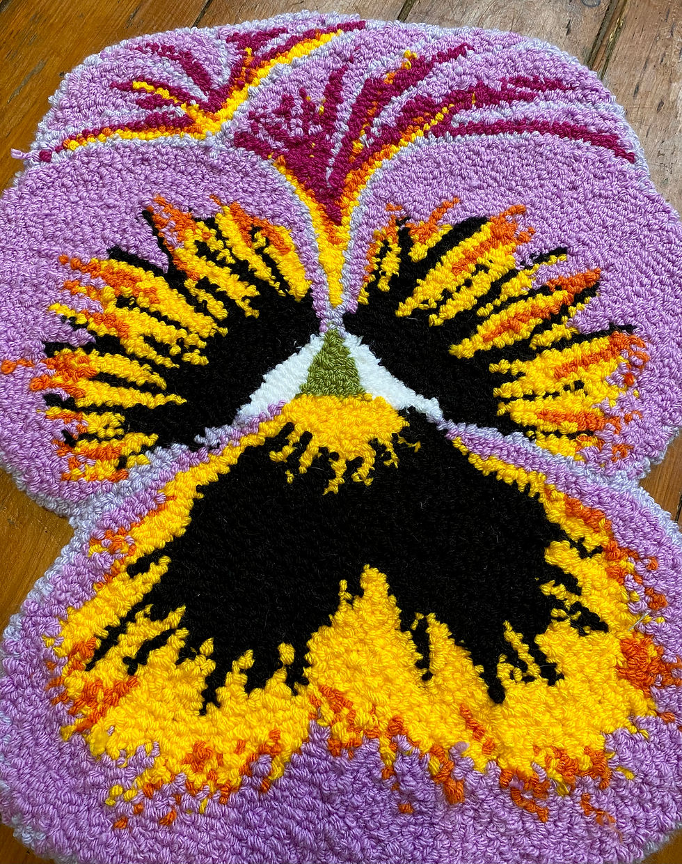 Miniatura: lilac pansy. 02