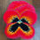 Miniatura: Pansy wallhanging-red rainbow 2
