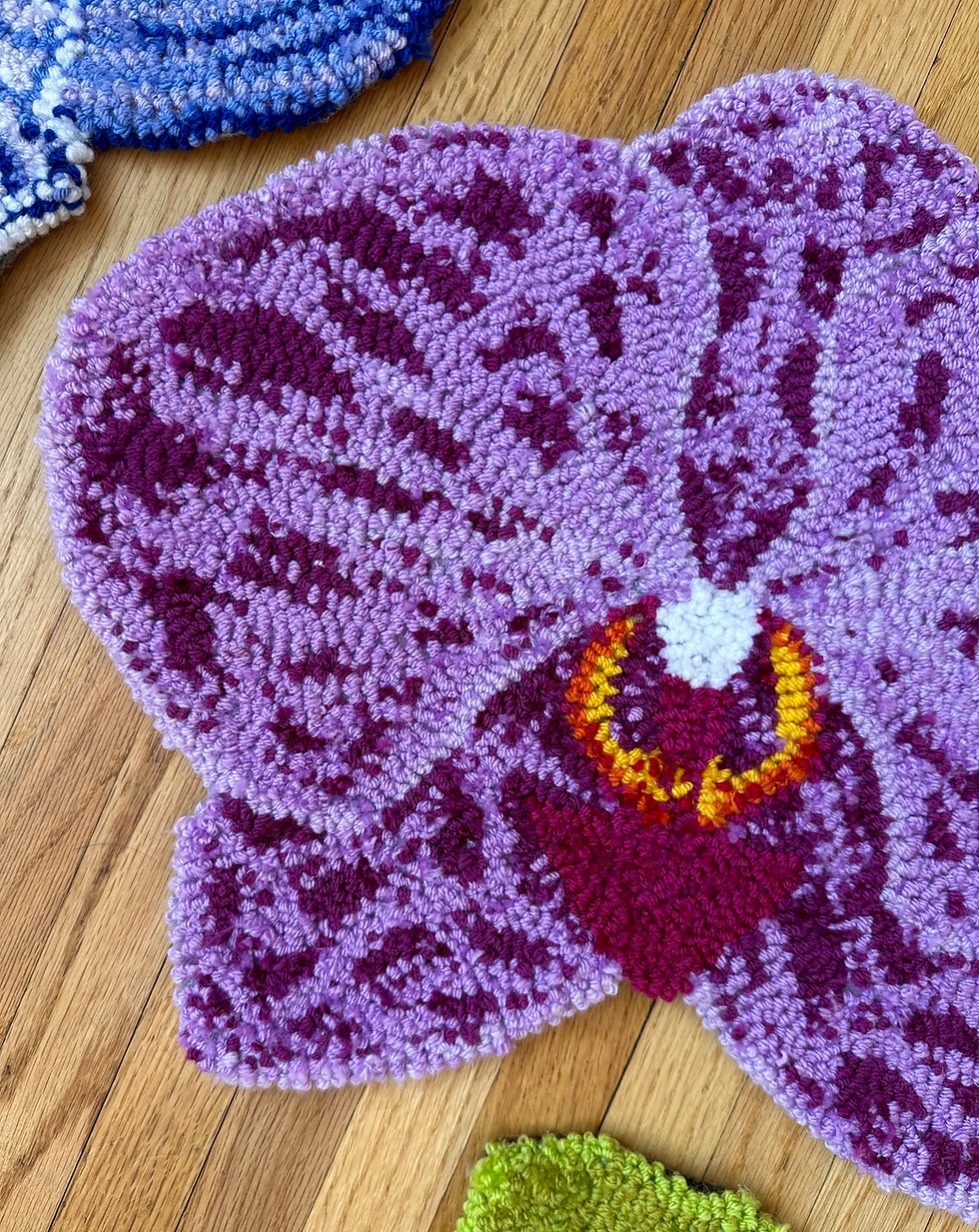 Thumbnail: SAMPLE Lilac Phal Orchid Wallhanging