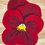 Thumbnail: SAMPLE Red pansy wallhanging
