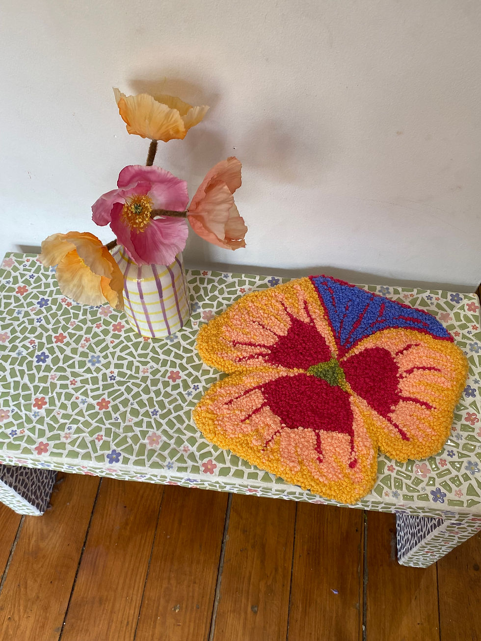 Thumbnail: Peach, Fuchsia, & Periwinkle Mini Pansy