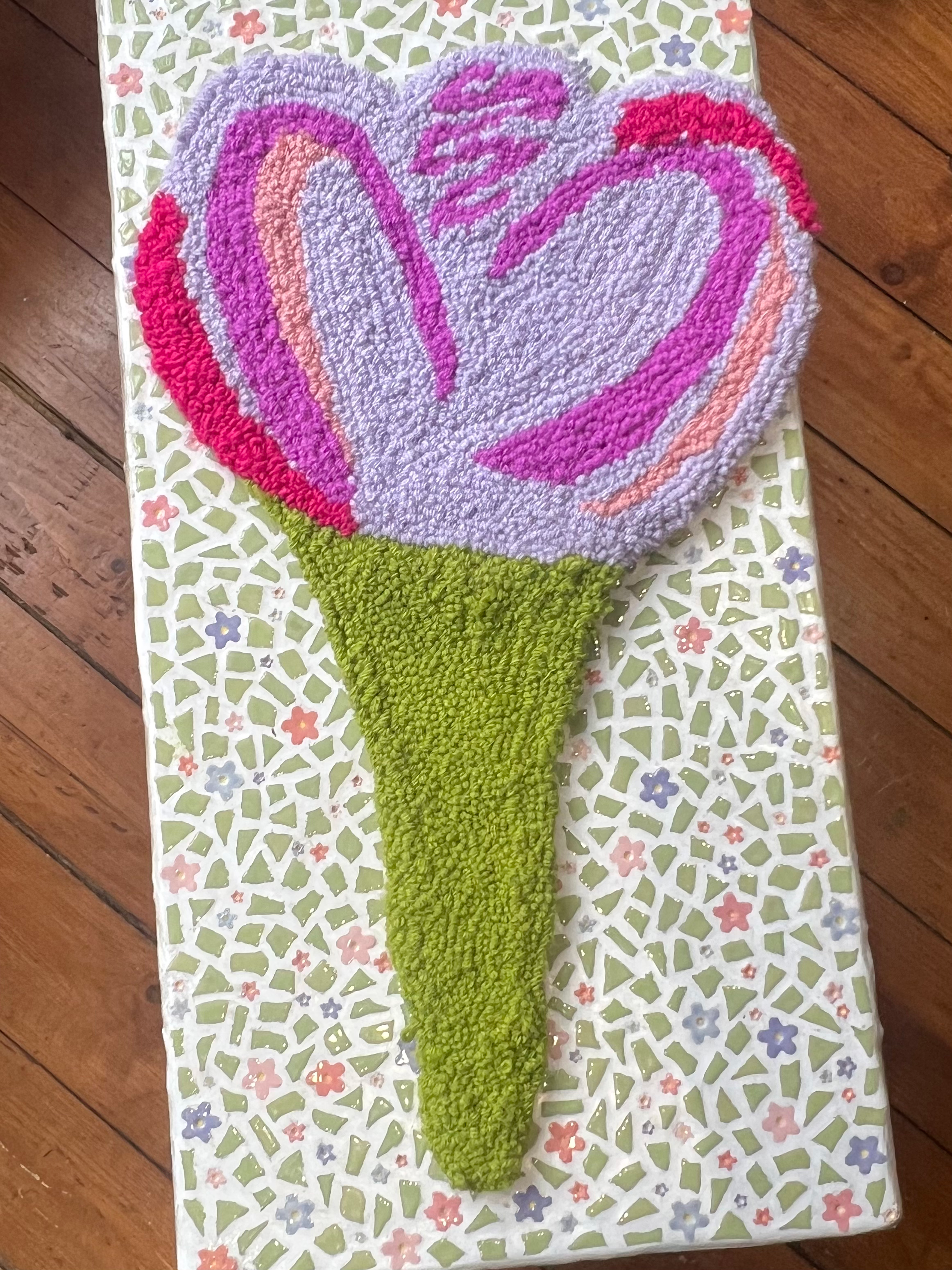 SAMPLE lilac tulip wallhanging 1