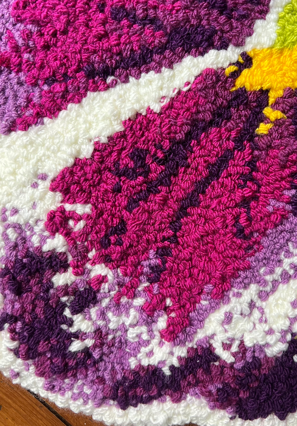 Thumbnail: Magenta-Purple Pansy Wallhanging
