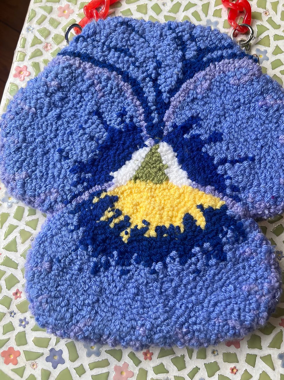 Miniatura: Biggie Periwinkle Pansy Bag 1