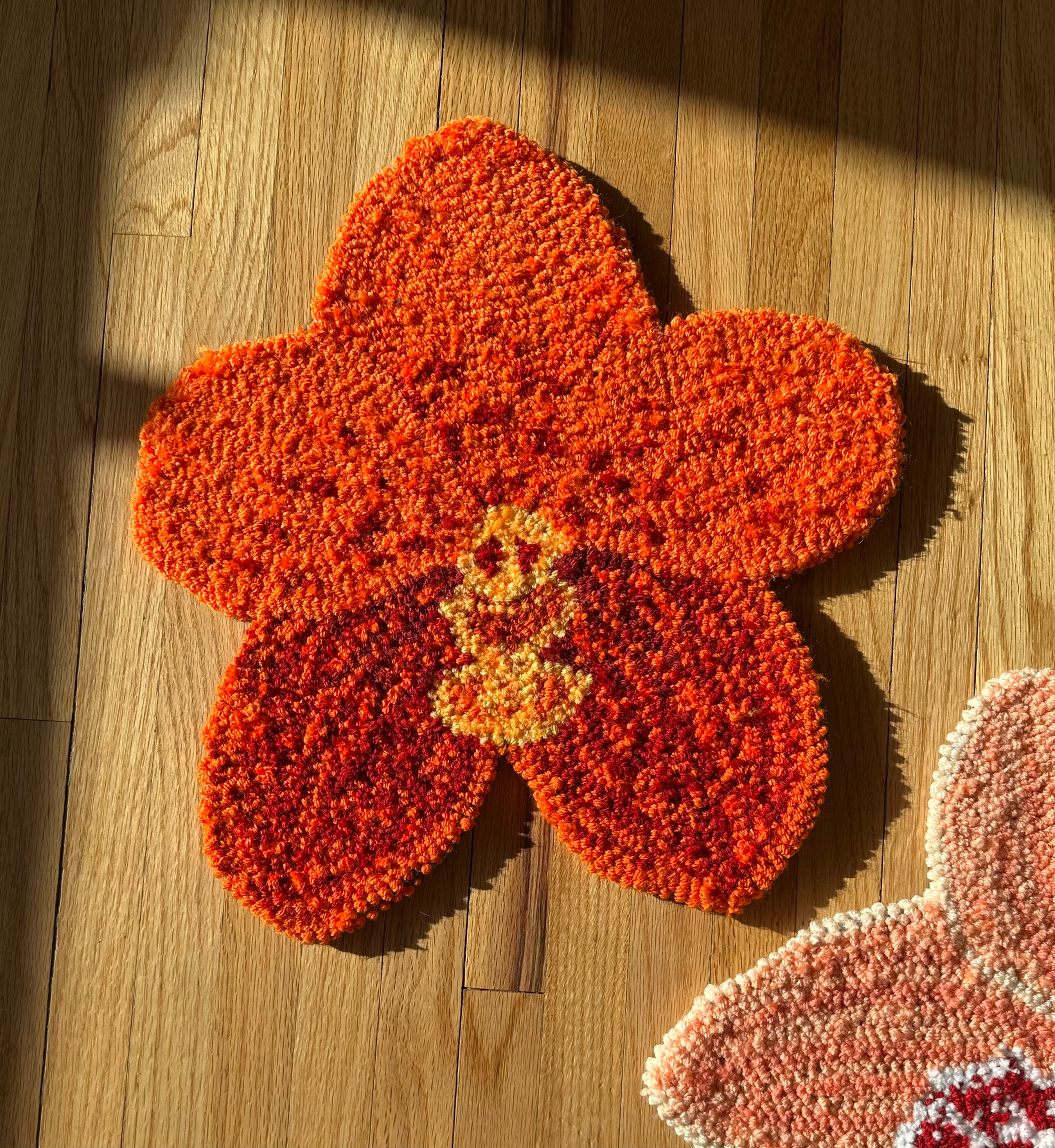 SAMPLE Orange Vanda Orchid Wallhanging