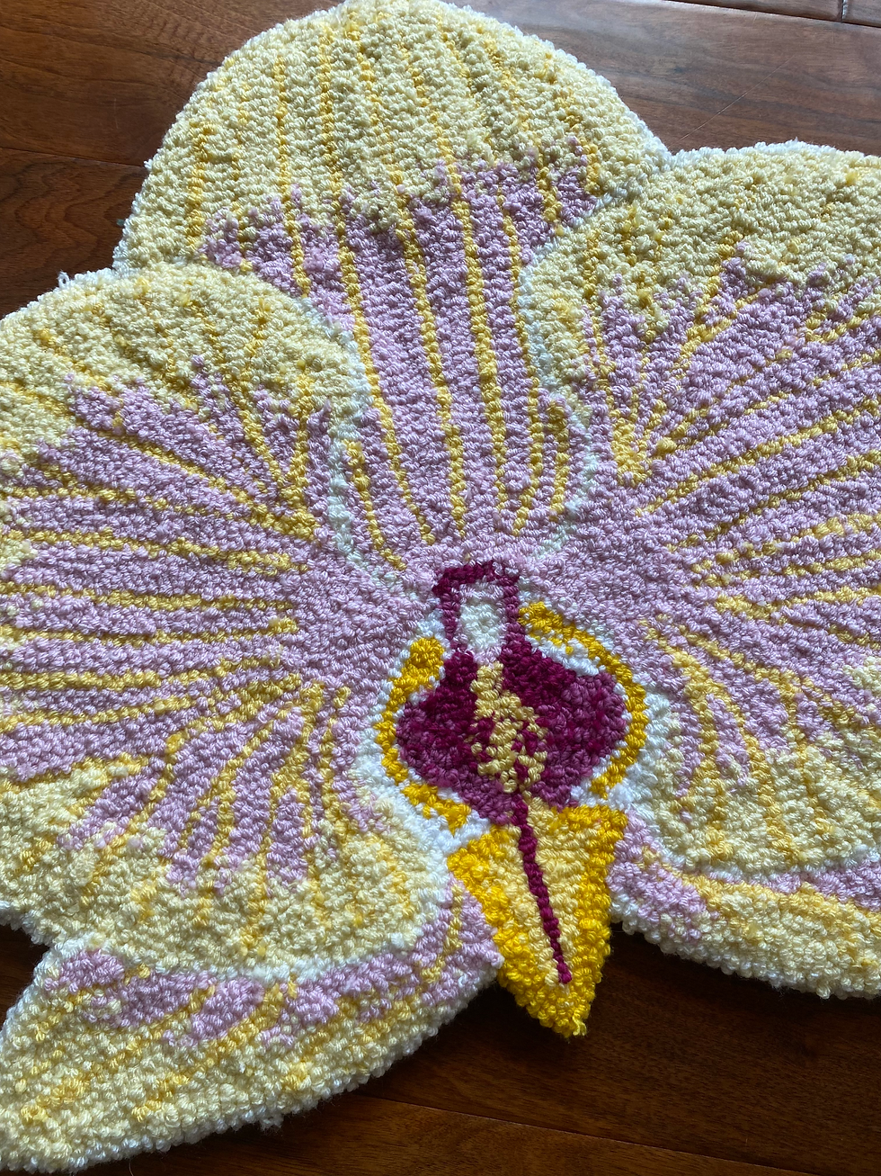 Miniatura: yellow & pink orchid