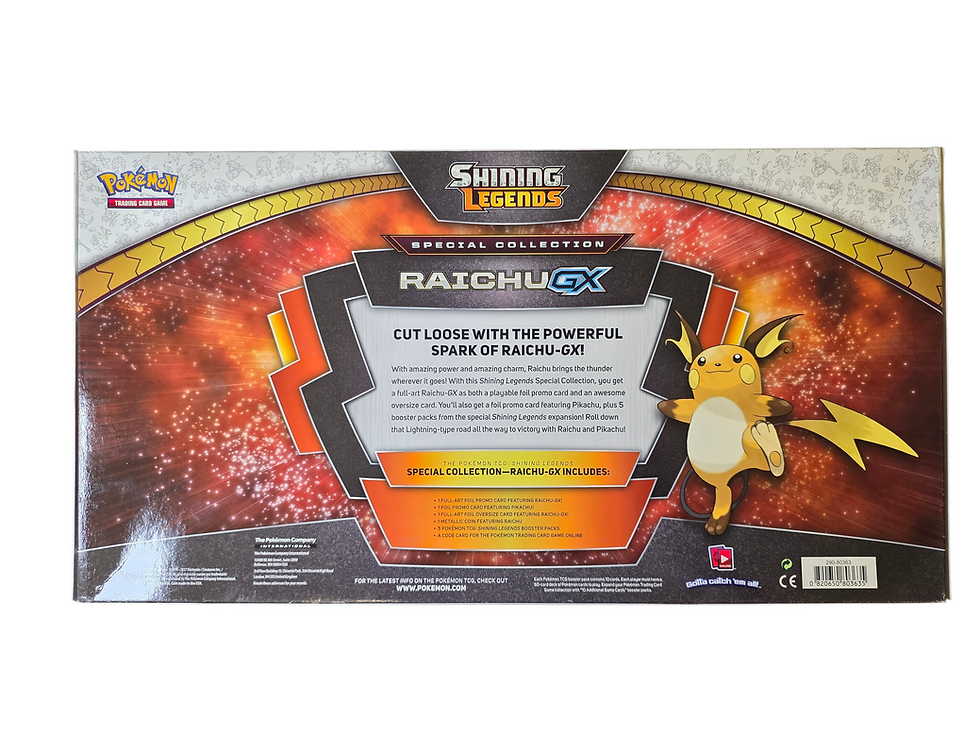 Thumbnail: Pokemon TCG Shining Legends Raichu GX Collection Box
