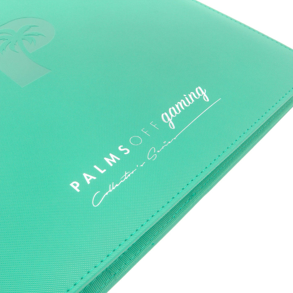 Thumbnail: Palms Off Gaming 12 Pocket Collectors Series Zip Binder - TURQUOISE