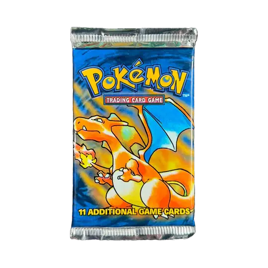 Sealed Pokémon TCG 1999 Unlimited Base Set Booster Pack (select light or heavy)