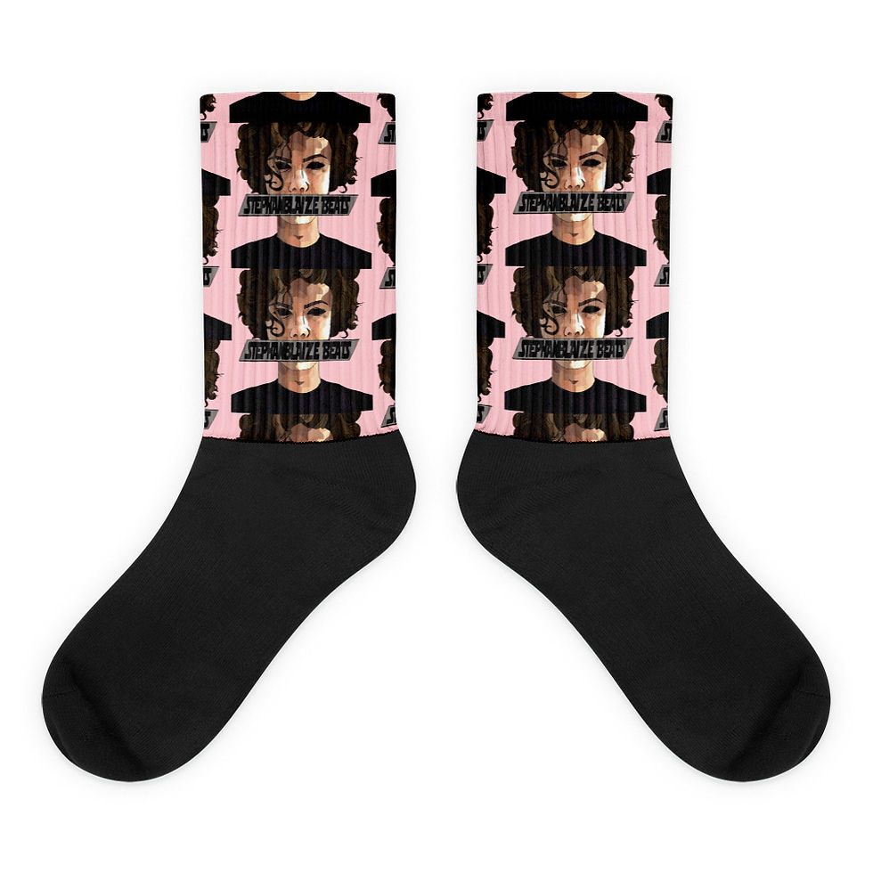 Thumbnail: Stephan Blaize Beats Portrait Pink Socks