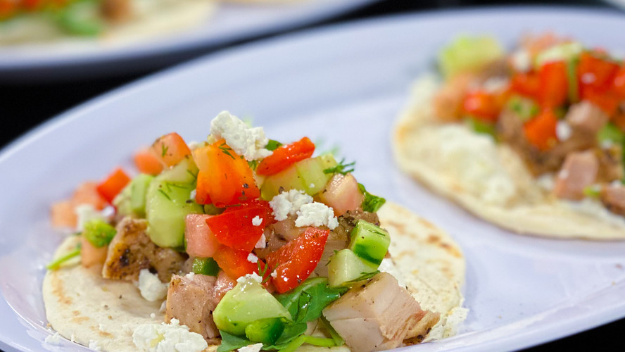 Greek Chicken Street Tacos