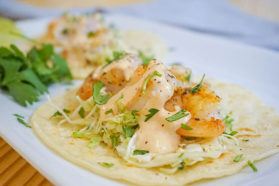Cilantro Shrimp Tacos