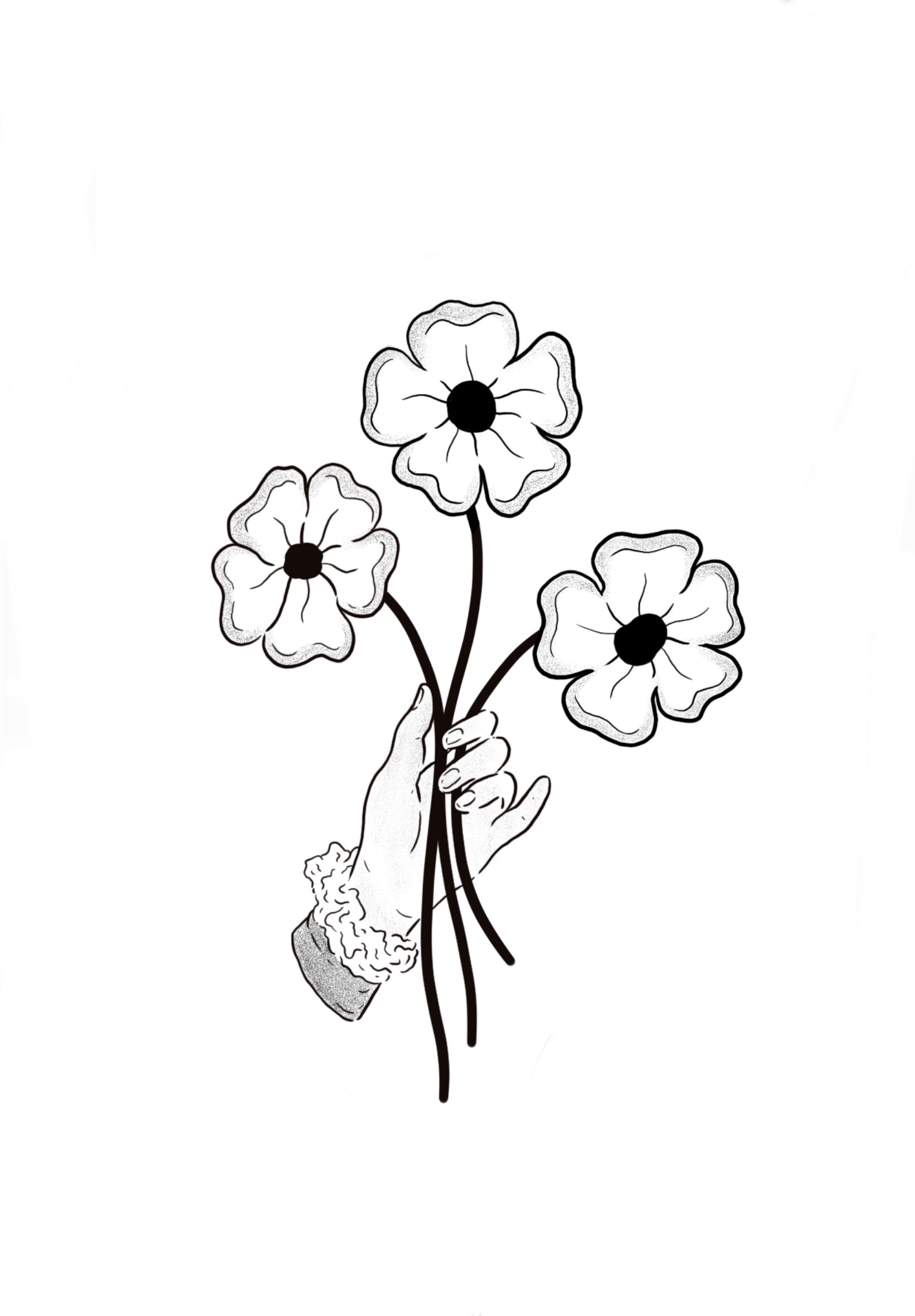 Tiens regarde mon bouquet