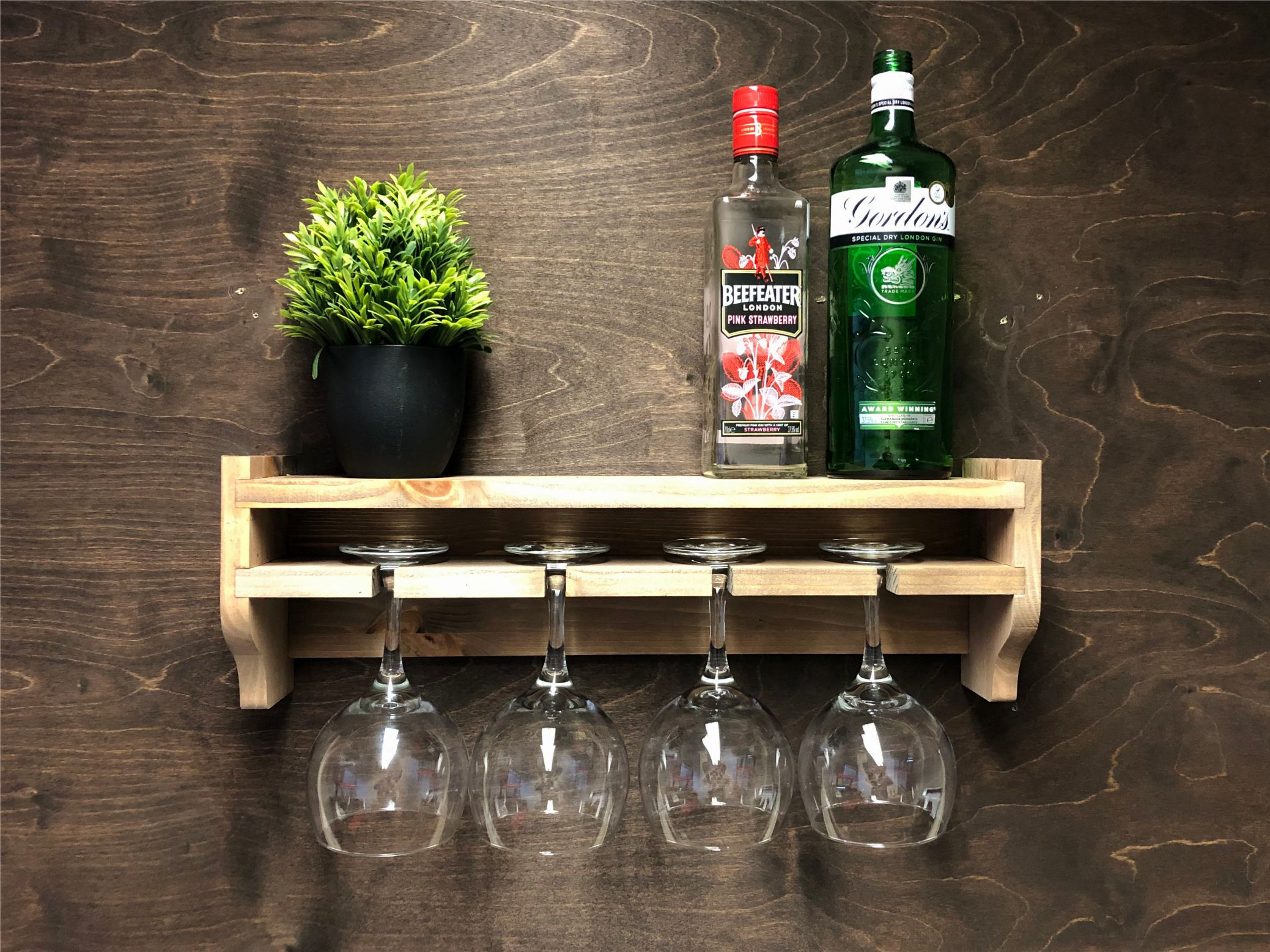 4 Glass Gin Shelf