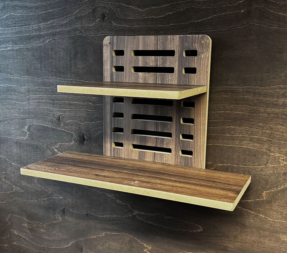 Thumbnail: Wall Mounted Zen Desk (V2) - Dark Oak Veneer