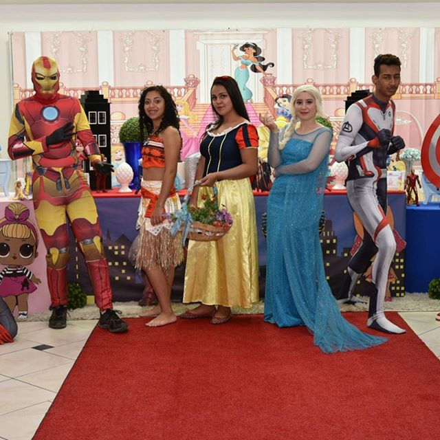 E hoje nosso evento com os Heróis e as P