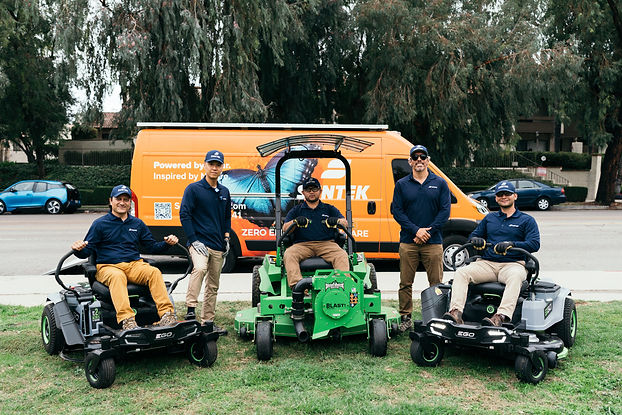 ReEarth land care using zero emission tools for HOA and large properties grounds maintenance