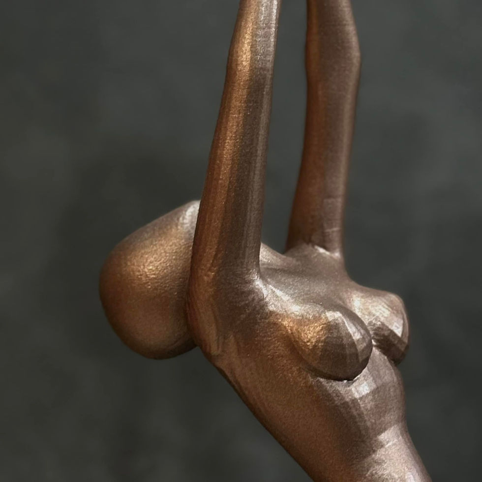 ประติมากรรมผู้หญิงเต้นรำ วัสดุสแตนเลส สำหรับบ้านพักส่วนตัว ย่านตัดใหม่ กรุงเทพกรีฑา