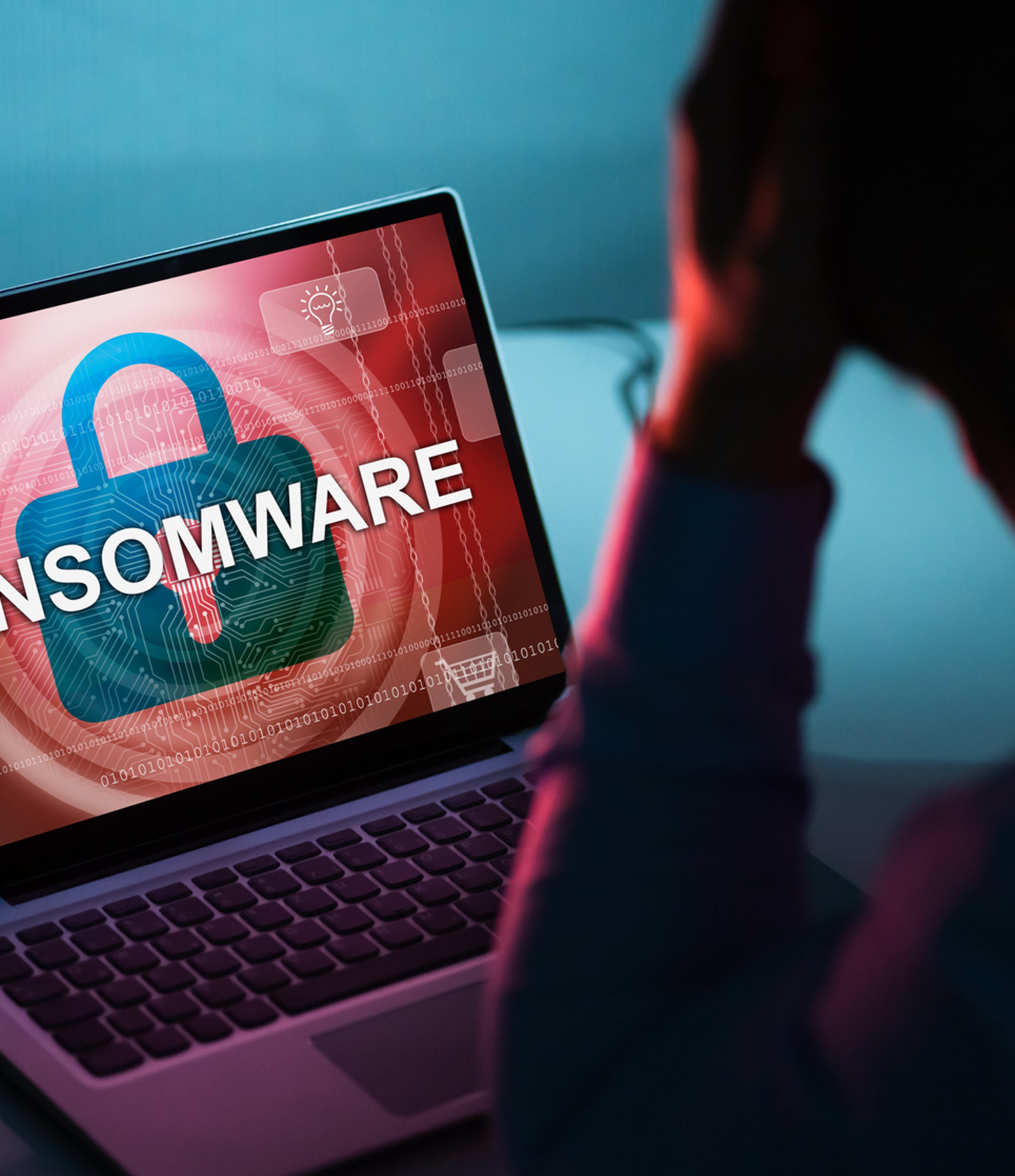 laptop with ransomware