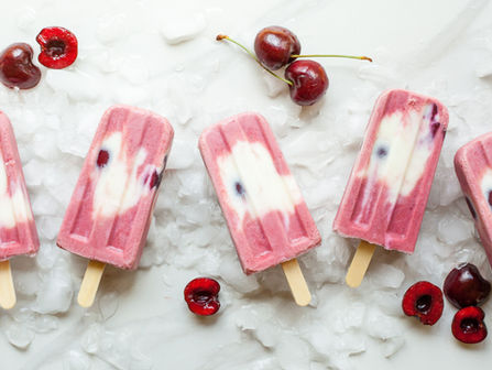 cherry popsicles