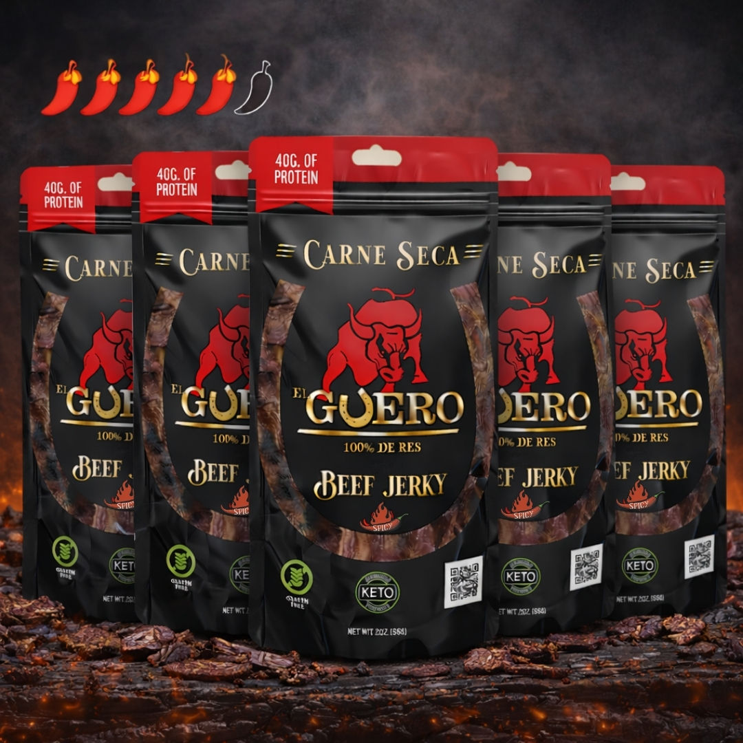5 Pack Spicy Beef Jerky