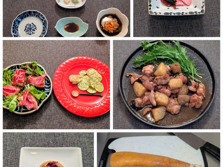 320gの鰡子（ぼらこ）を塩漬けしてからヘアサロンに行きました。