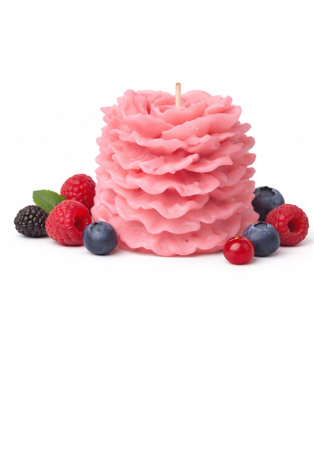 Raspberry Cream Edible Candle