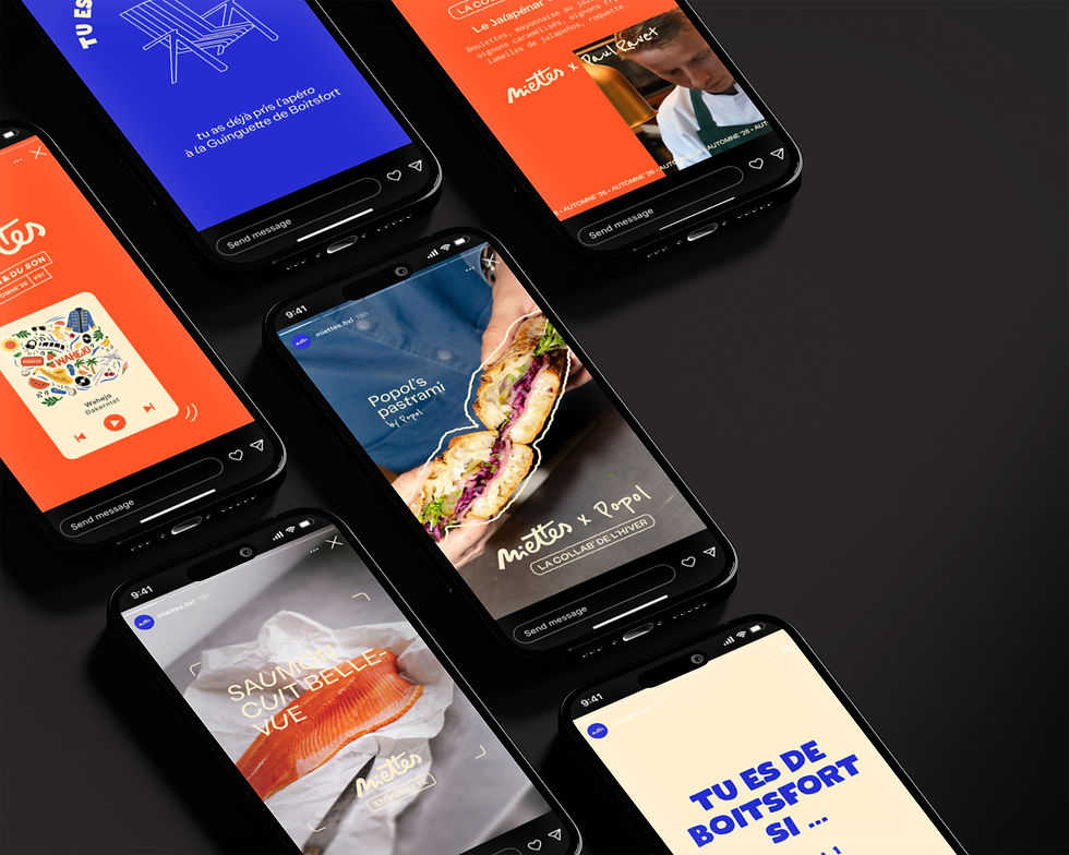 Social media management and branding work for Miettes by Twist agency