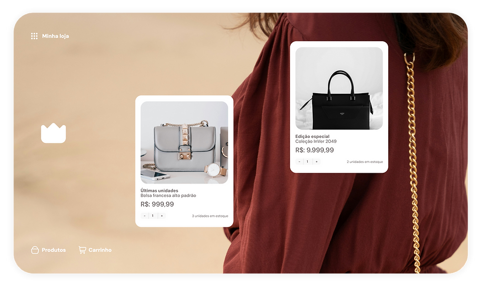 Bolsas femininas; Minha loja; últimas unidades; R$ 999,99; edição especial; R$ 9.999,99