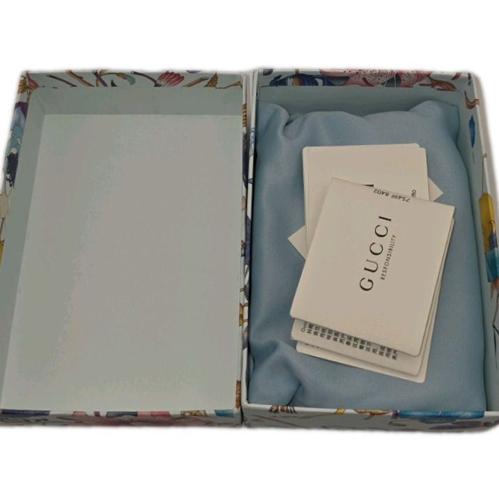 Thumbnail: GUCCI Flora Japan Limited Edition Canvas Blue Multi 577350 Women's Wallet