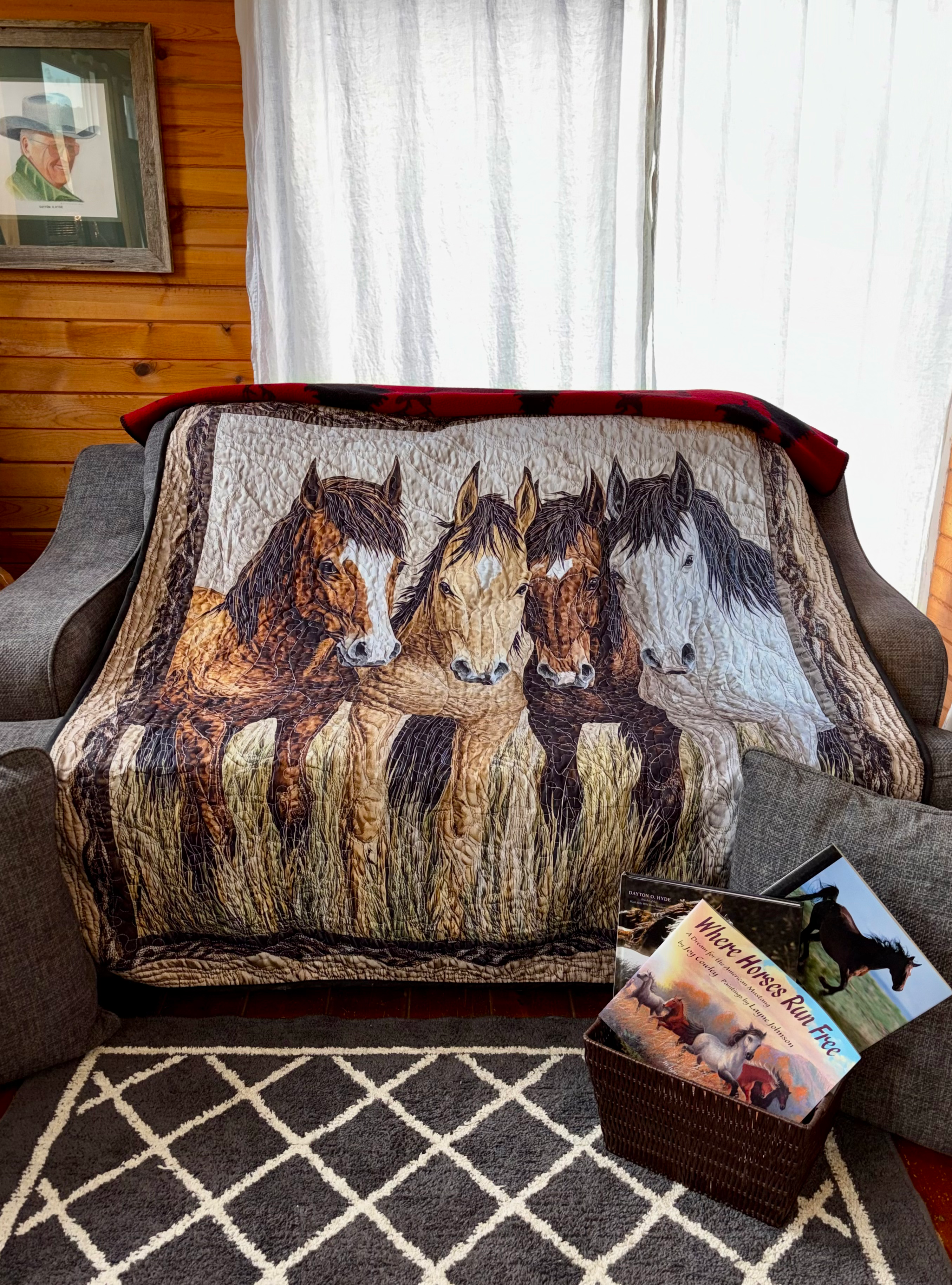 Horse Gaze Throw - (51" x 59")