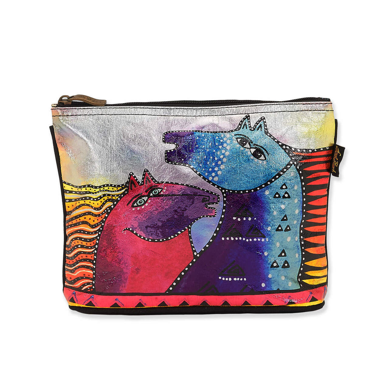 Laurel Burch Rainbow Mares Cosmetic Bag LB8072