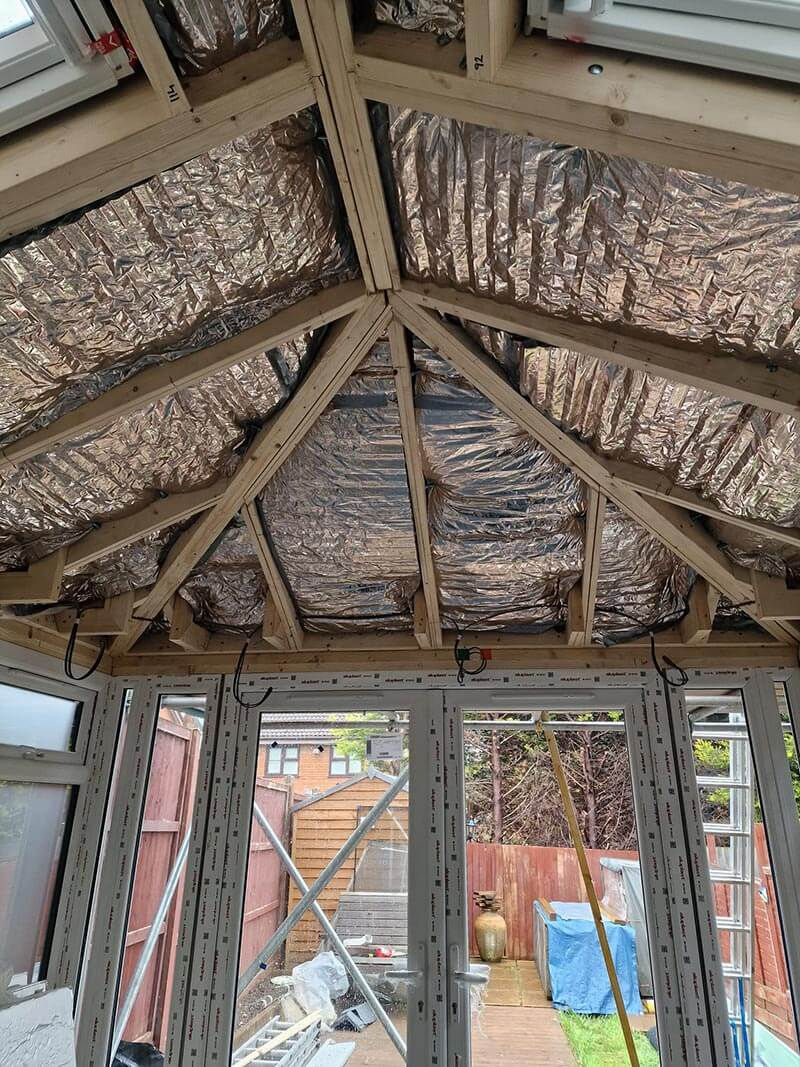 Warmer Roof roof pods are fitted with integral high-performance insulation