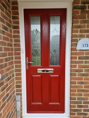 Red Composite Door