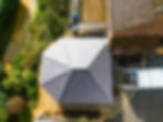 An aerial photo of the warmer roof system at a home in Bristol