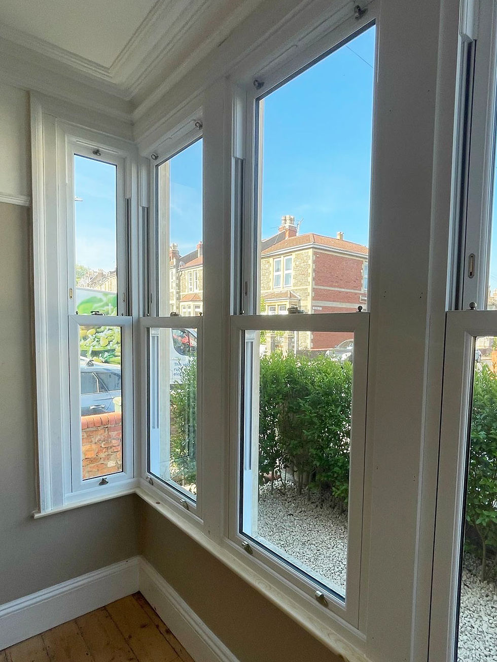 The new modern sash windows bring more light into each room